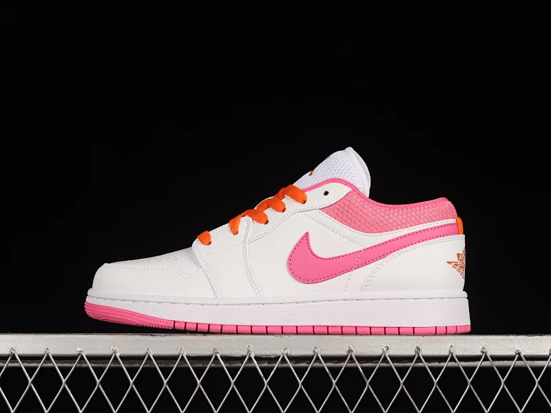 All categories Air Jordan Jordan series basketball shoes Air Jordan 1 Low Air Jordan 1 Low AJ1 Joe 1 white and pink low-top basketball shoes DR9498-168